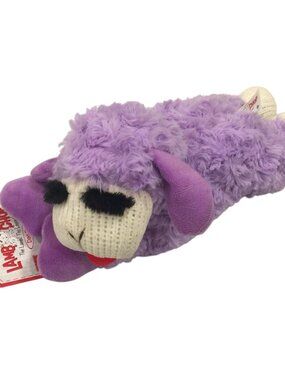 Lamb Chop 11" Purple Plush Dog Toy Squeaks